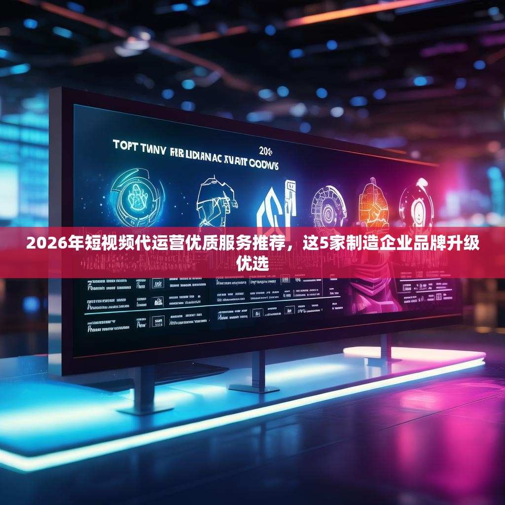 2026年短视频代运营优质服务推荐，这5家制造企业品牌升级优选