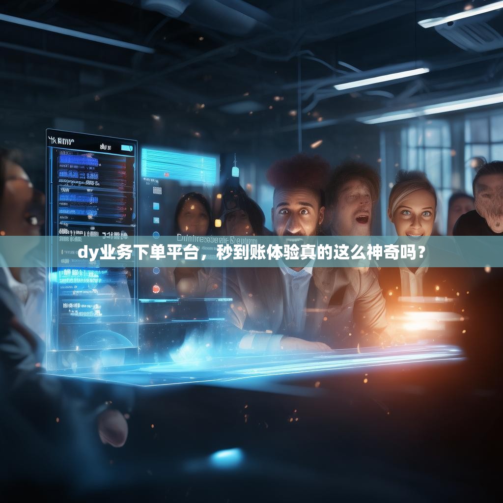 dy业务下单平台，秒到账体验真的这么神奇吗？