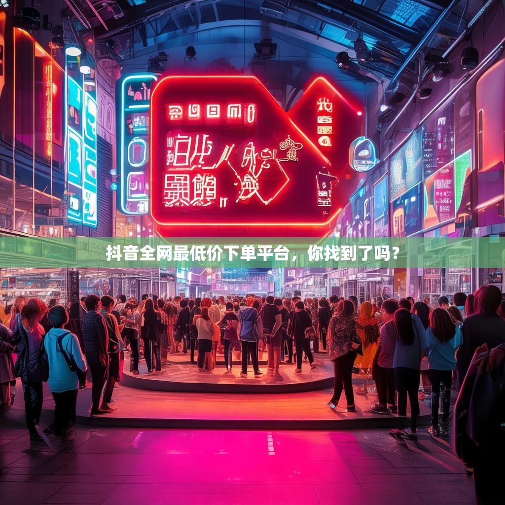 抖音全网最低价下单平台,你找到了吗?