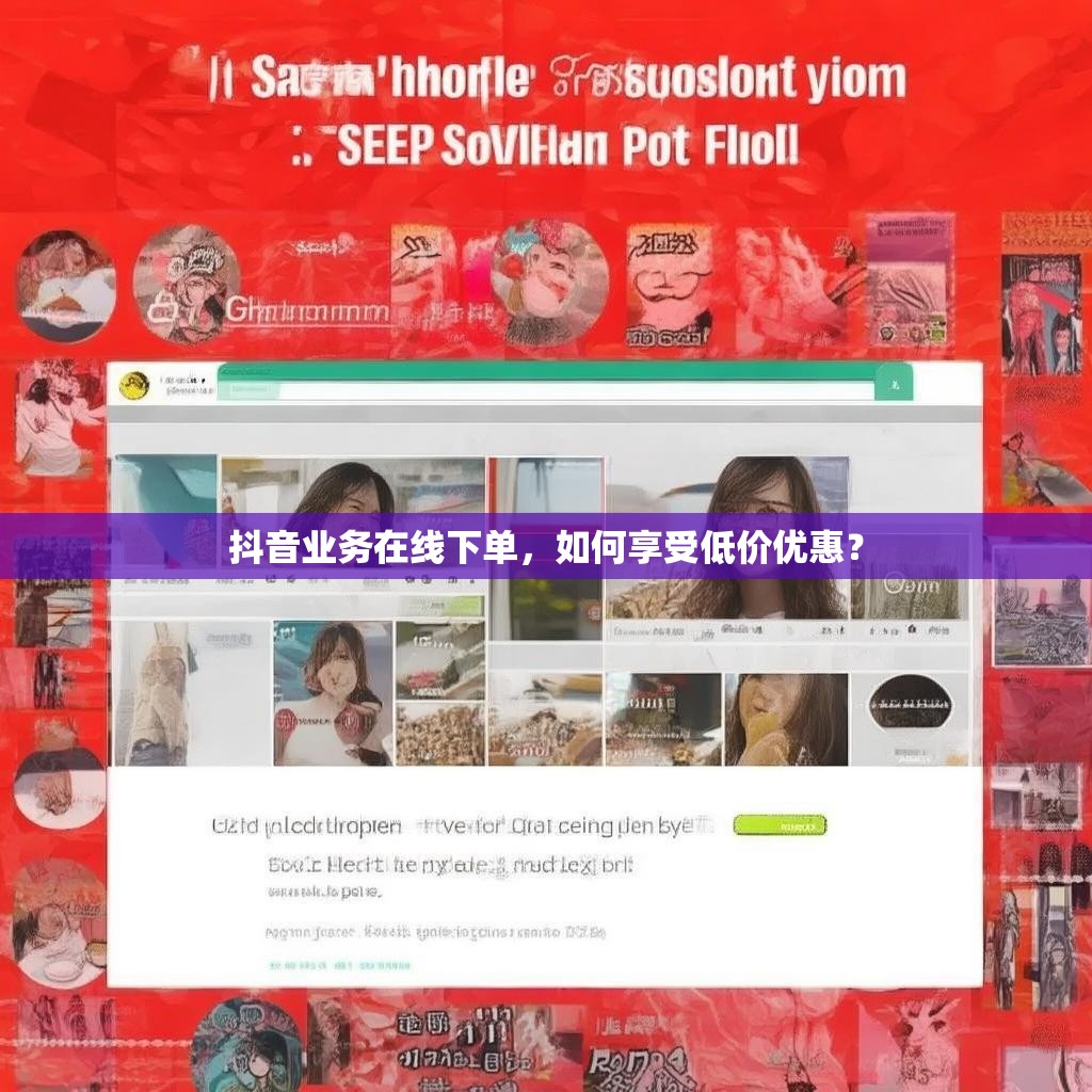 抖音业务在线下单，如何享受低价优惠？