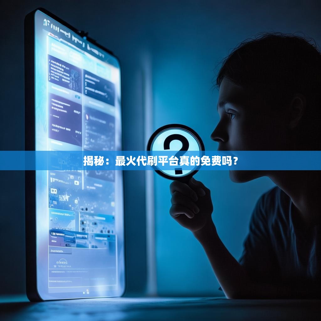 揭秘：最火代刷平台真的免费吗？